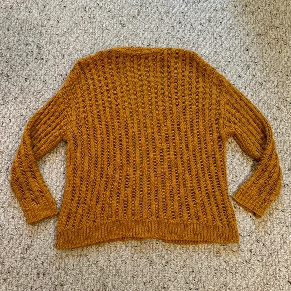 *3 for $9* Mustard Knit Cardigan - Picture 3 of 11